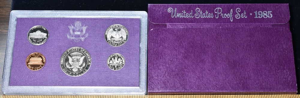 1985-S U.S. Mint Proof Set 5 Coins - Pristine Hand Picked Set
