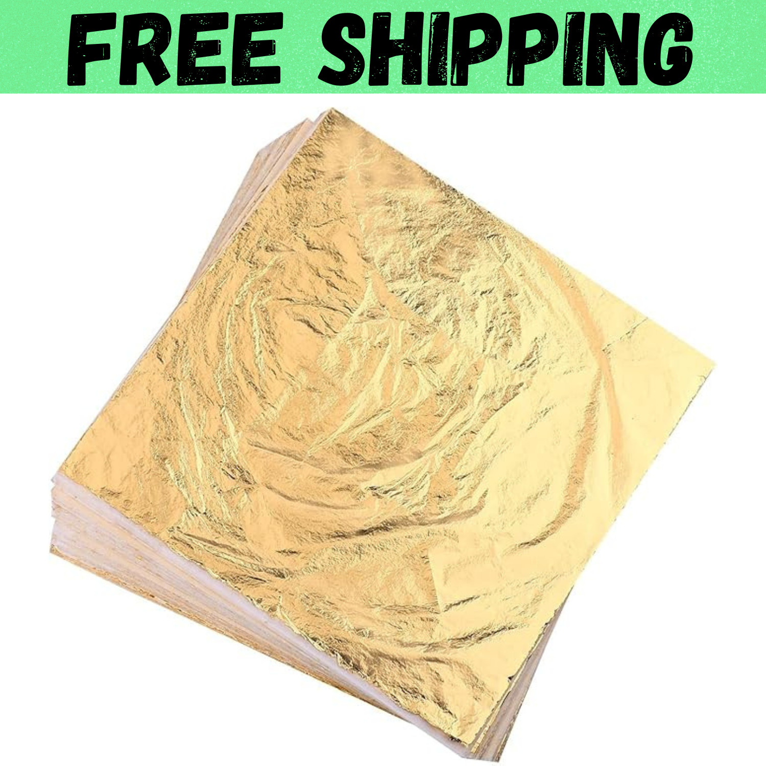 GOLD Leaf 100 Sheets Genuine 24K999 1000 Food Gilding Pure Leaves For Decoration