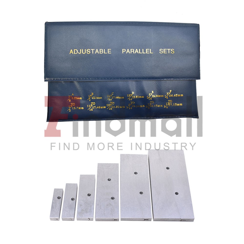 6PCS Adjustable Parallel Set 3/8" - 2-1/4" New