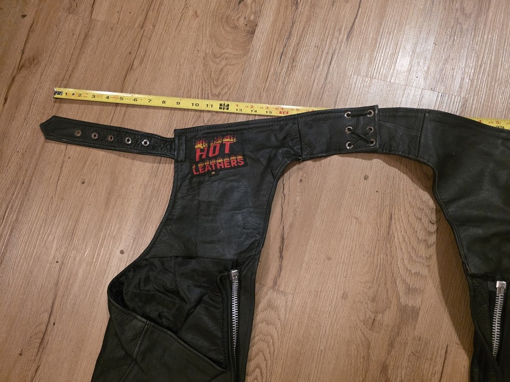 Hot Leathers Motorcycle Chaps Size Medium