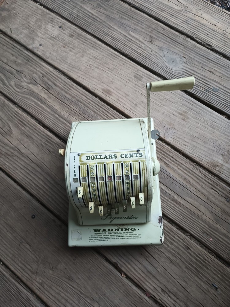 Paymaster X_2000 Check Writer With Key