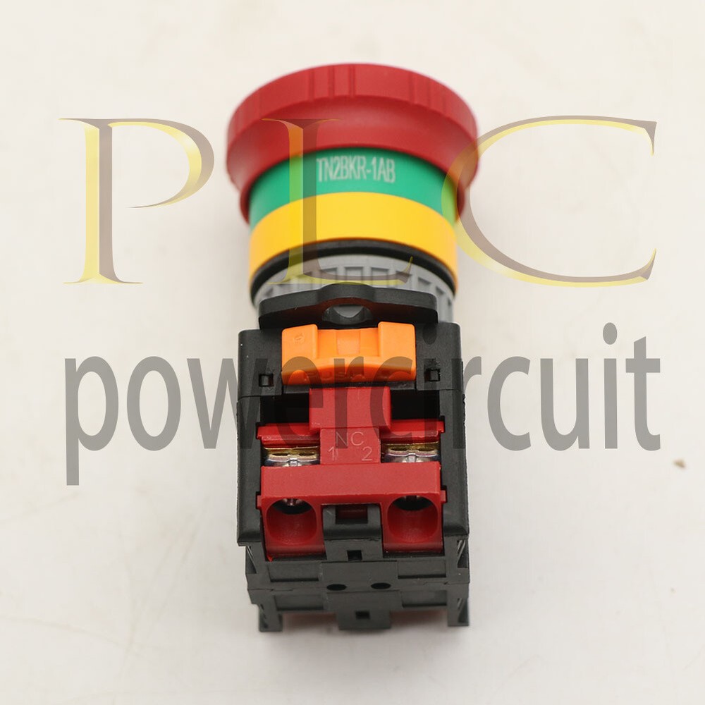 1PCS New TEND Emergency stop button switch TN2BKR-2B 22mm