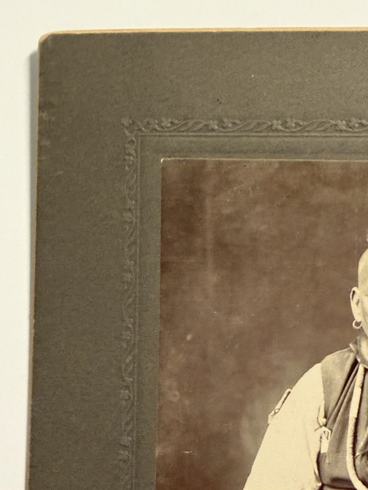 Antique Native American Indian Photograph of Chief Comoway Brohomon; 19th Cent