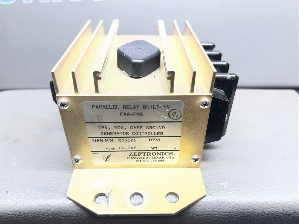 Zeftronics Cessna 310F Generator Voltage Controller P/N: G250KN 28VDC