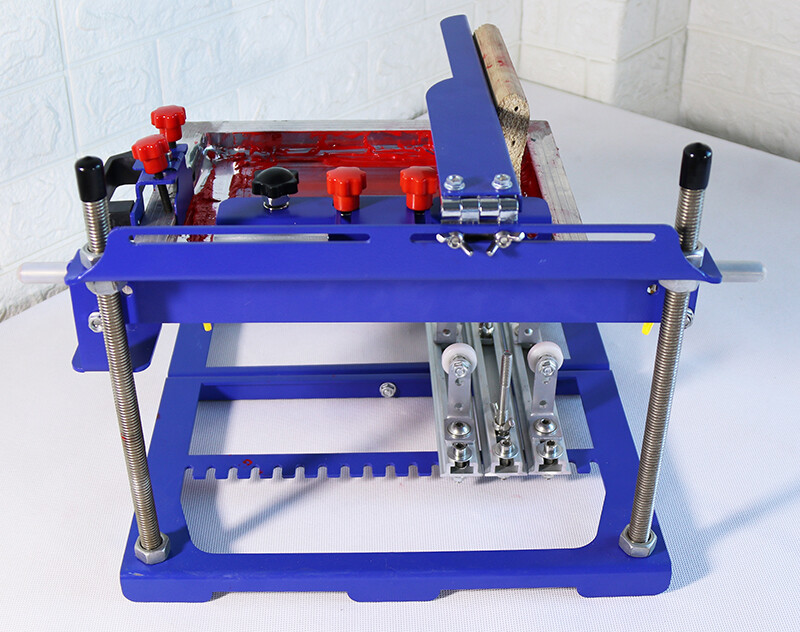 TECHTONGDA Model-A 170mm Diameter Curved Screen Printing Machine Push-pull
