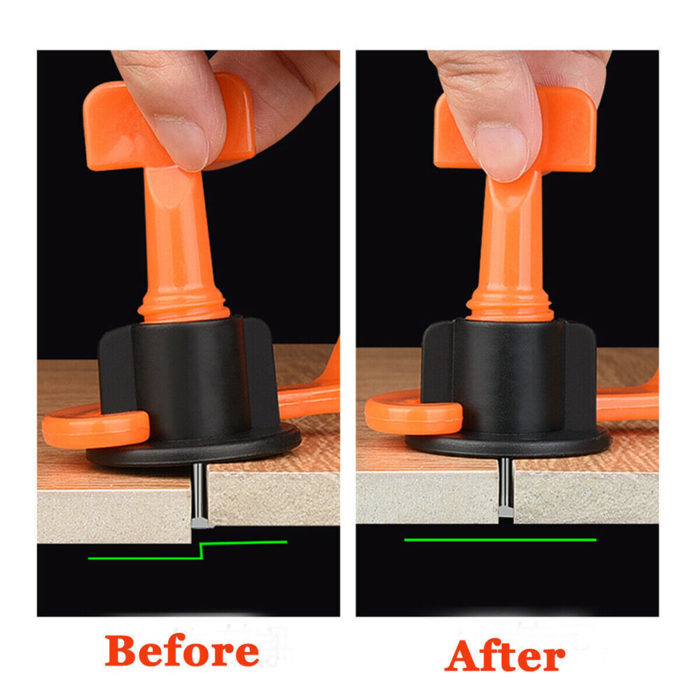 100PC-400pcs Tile Leveling System Kit Reusable Tile Spacer Wall Floor Clips Tool