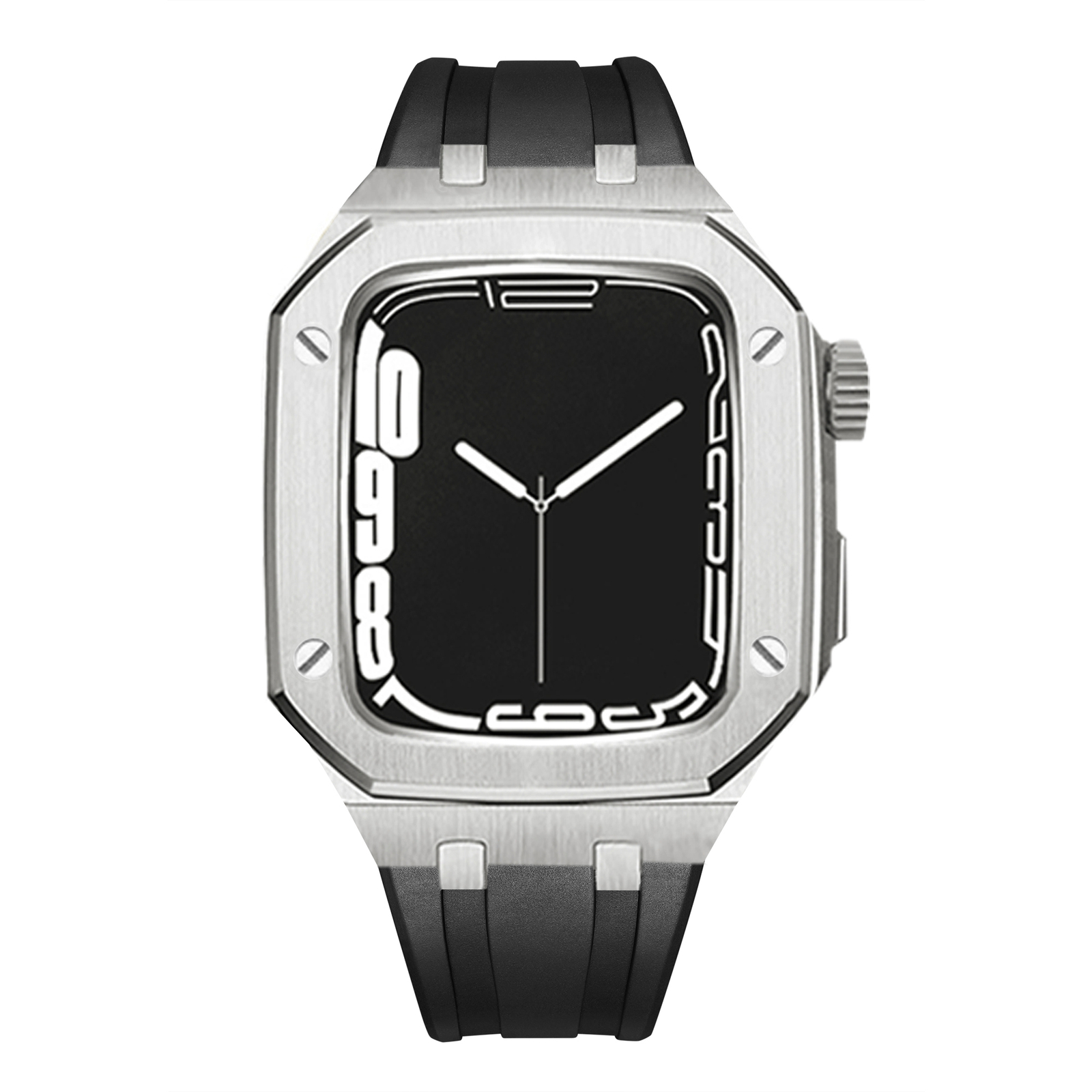 For Apple Watch 9 8 7 6 Mod Kit Armor Protective Case Band Strap Cover 44mm 45mm