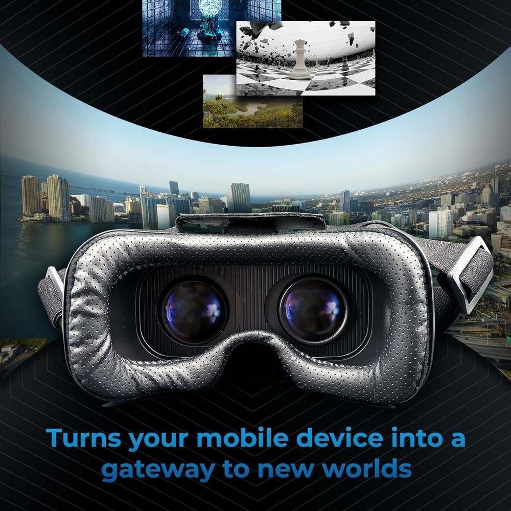 Universal Mobile VR Glasses - Adjustable IPD for iPhone, Android & Windows Users