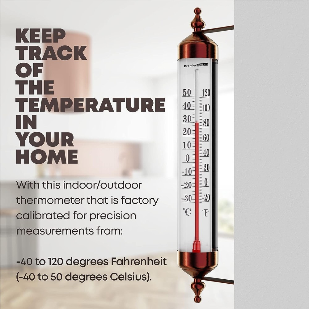 10.2 Steel Outdoor Thermometer (adjustable Angle)