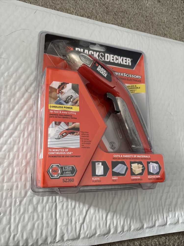 Black & Decker PowerScissors SZ360 Cordless Rechargeable Electric Scissors A