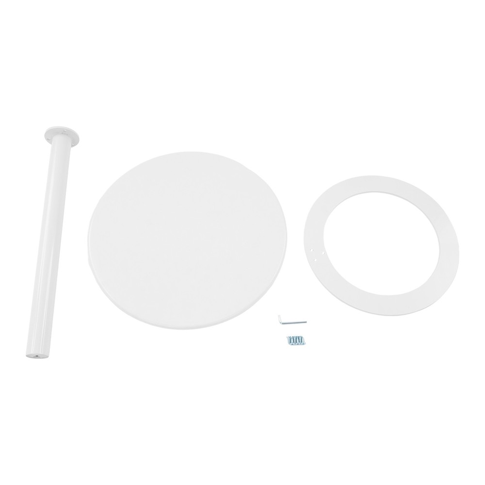 60x74cm Round Side Table with O-shaped Base, Side Table for Small Spaces