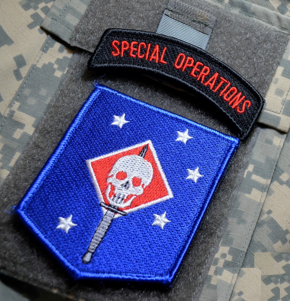 MARFORCOM JOINT TASK FORCE RECON vêlkrö PATCH: PARAMARINE RAIDERS as WWII Design