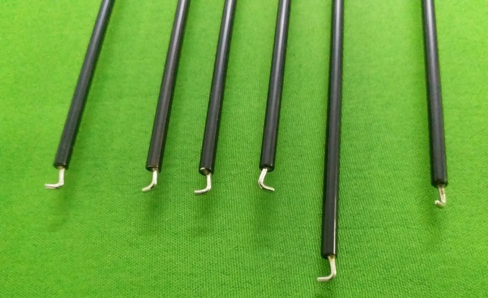 6pc-Laparoscopic L-hook 3mmx330mm Endoscopy Laparoscopy Surgical Instruments