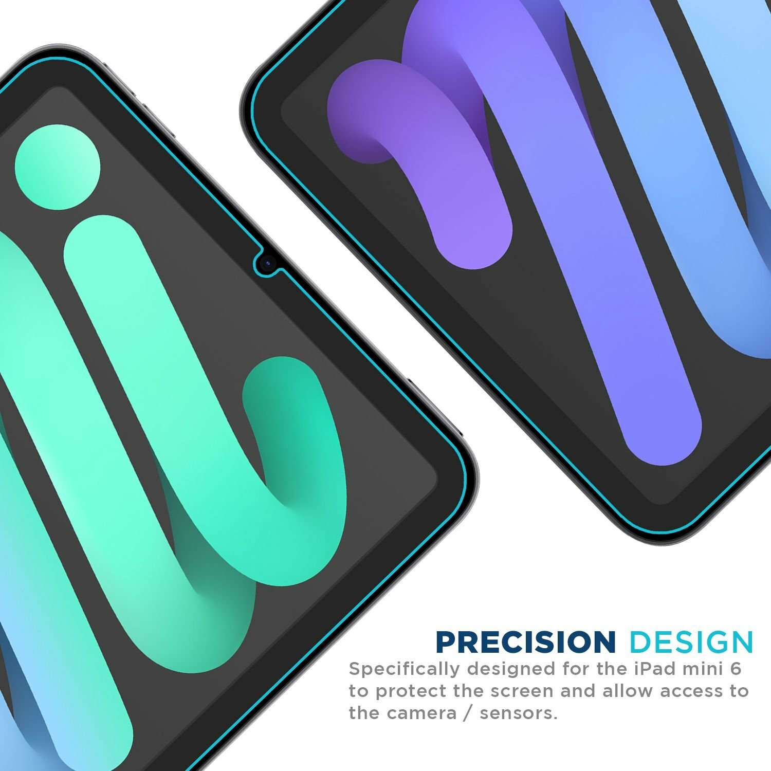 Tech Armor Anti-Glare Film Screen Protector Apple iPad Mini 6 2021 - 3 Pack