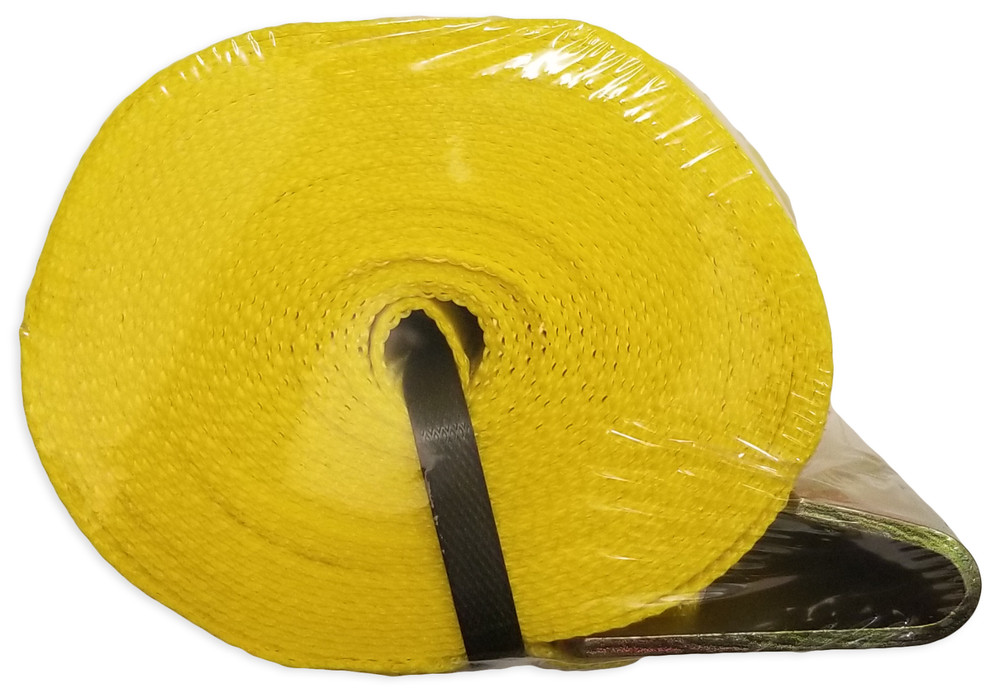 4" x 30ft Winch Strap with Flat Hook (WLL 5400 lbs)