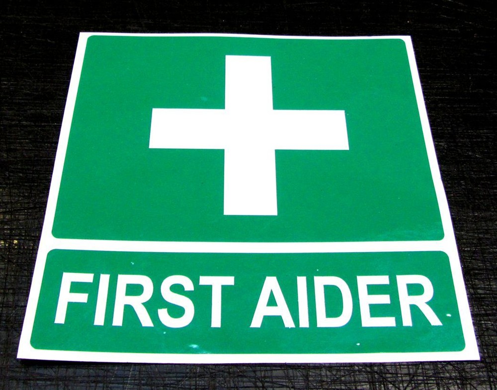 FIRST AIDER Magnetic Sign