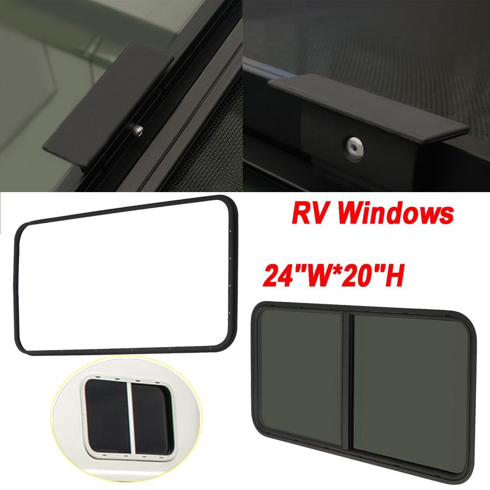 RV Window Horizontal Sliding Windows Multiple Wall Thicknesses Waterproof