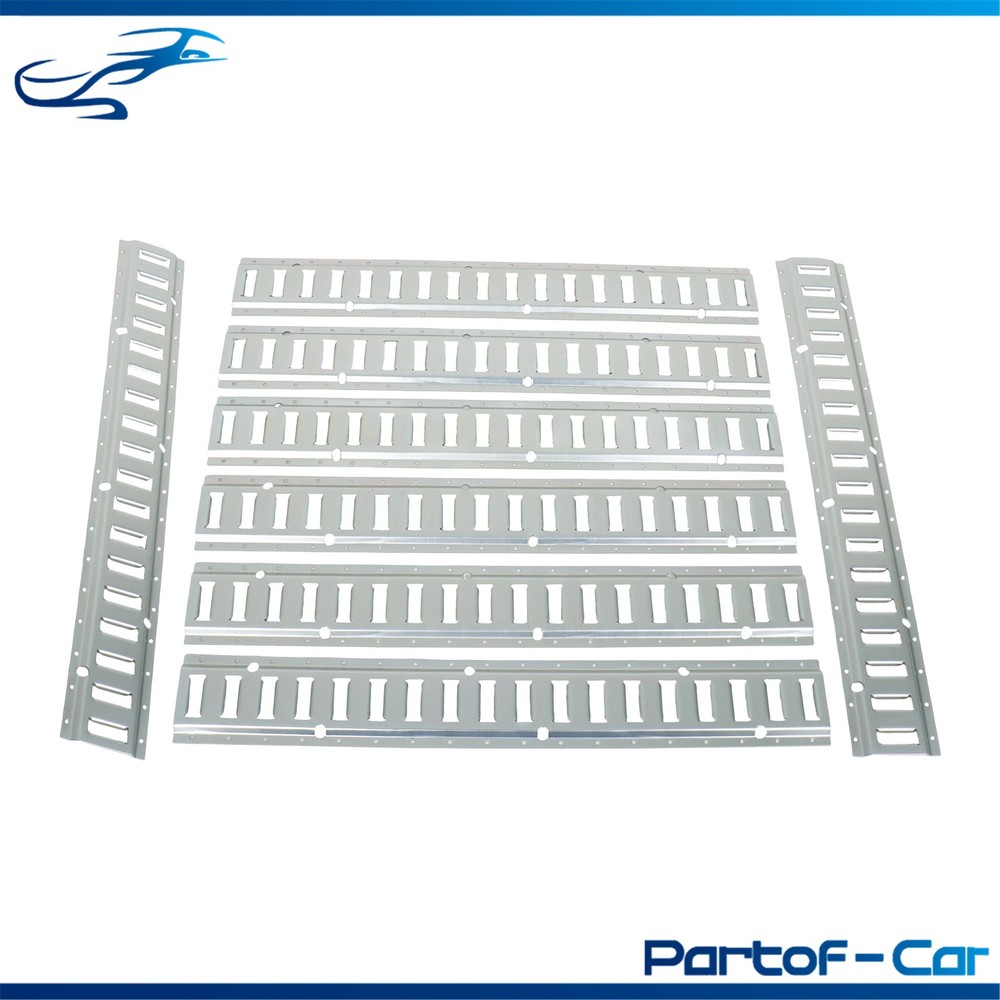 Silver 24 Pack 36" E Track Rail Sections With Hardware Fit For Trucks Garages