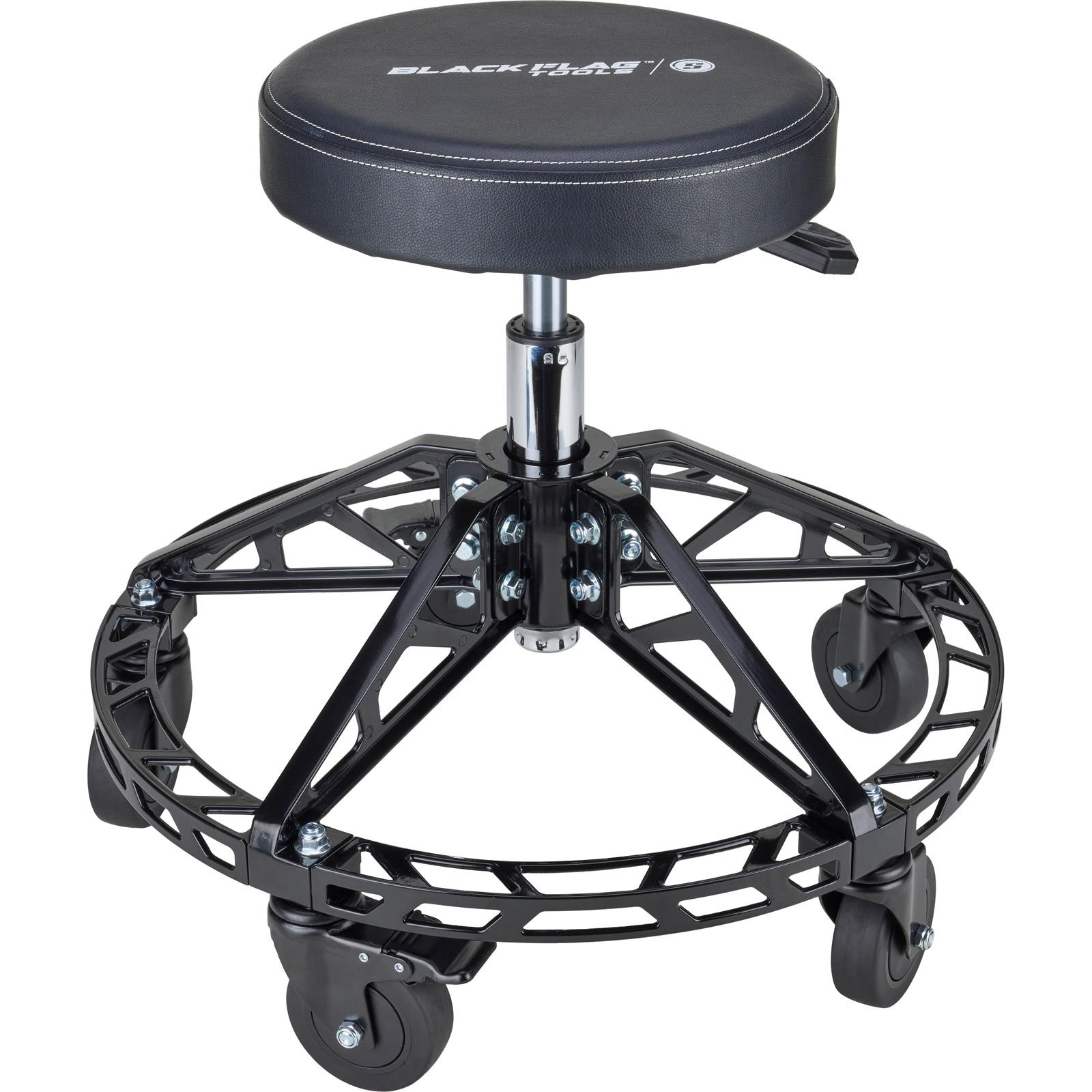 Black Flag™ Adjustable Height Rolling Shop Stool