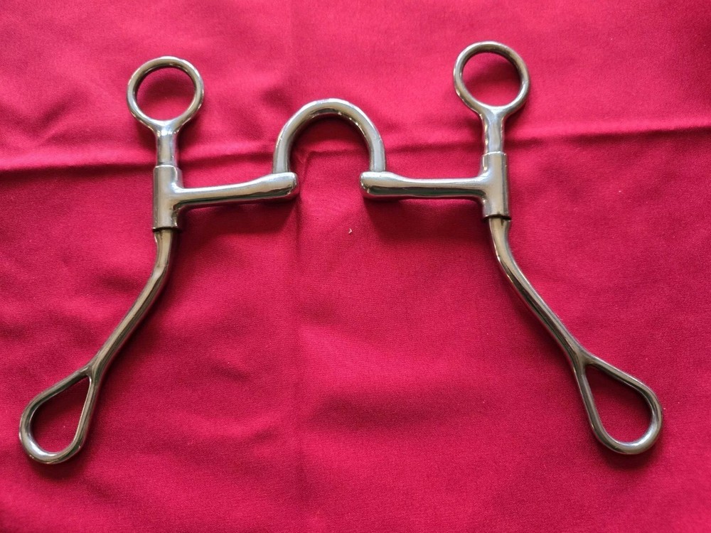 Medium-High Port Swivel Cheeks 5" Training Bit SS NEW