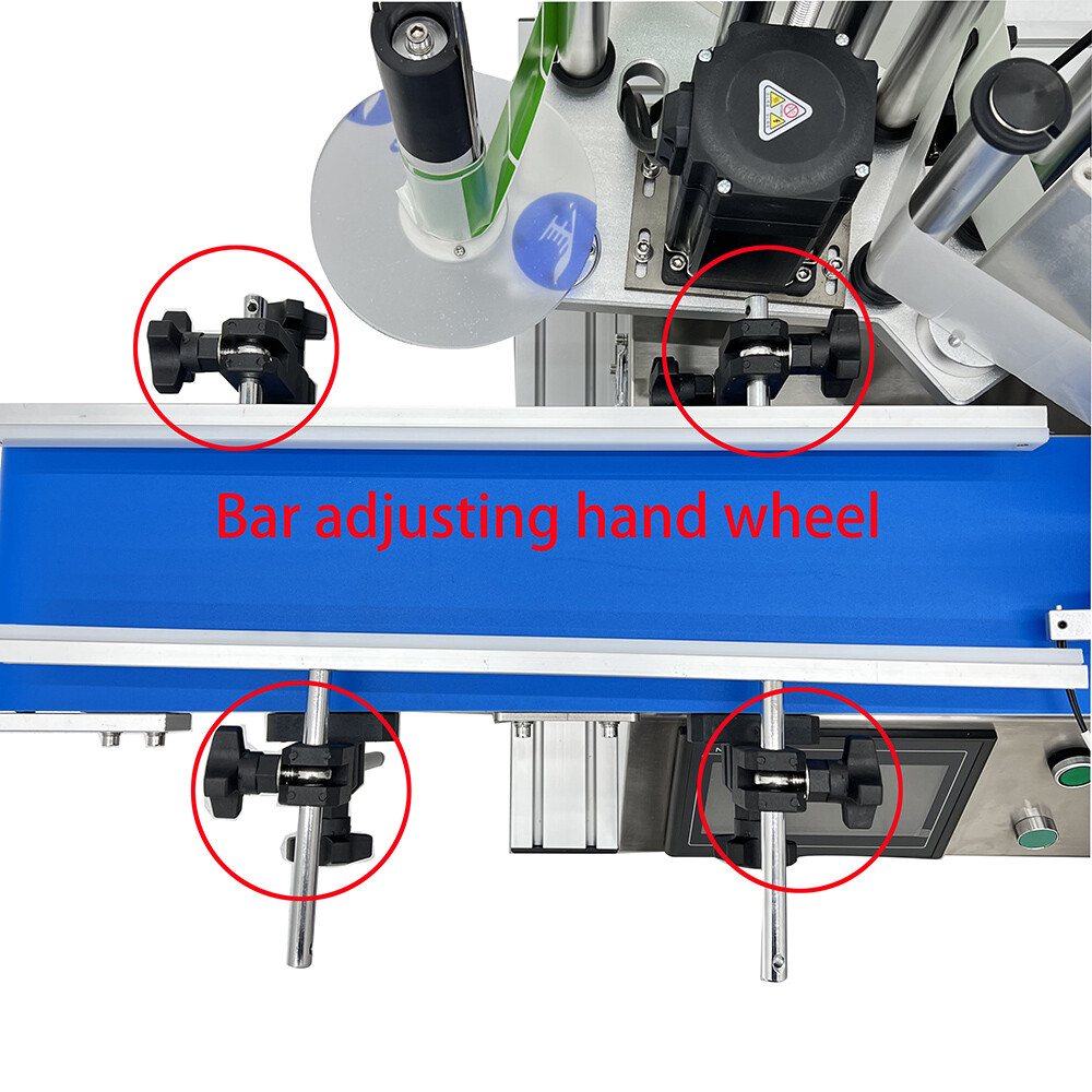 TECHTONGDA Automatic Desktop Conveyor Round Bottle High Speed Labeling Machine