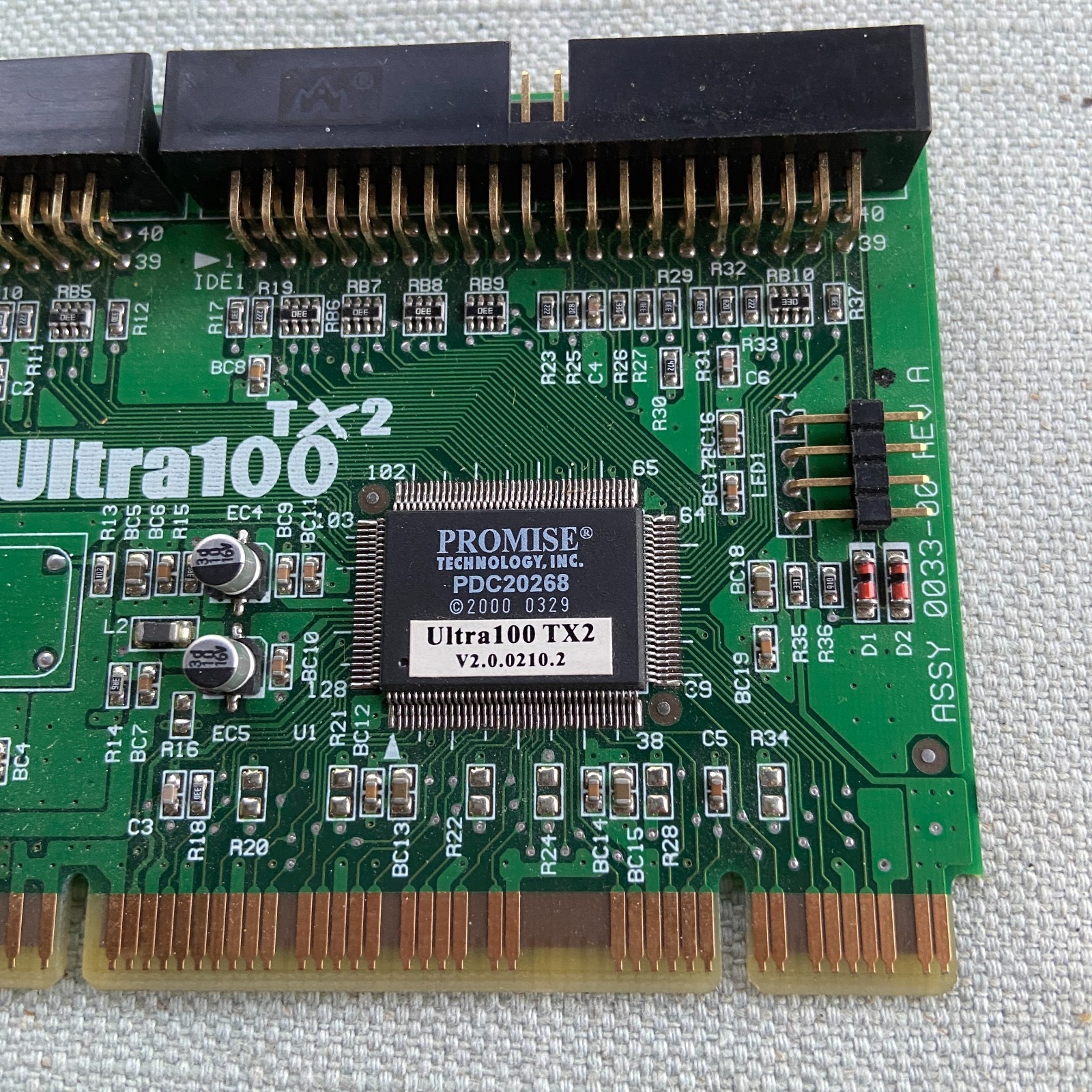 Promise Technologies Ultra 100 TX2 ATA/ATAPI Dual IDE Controller PCI Card Vintag