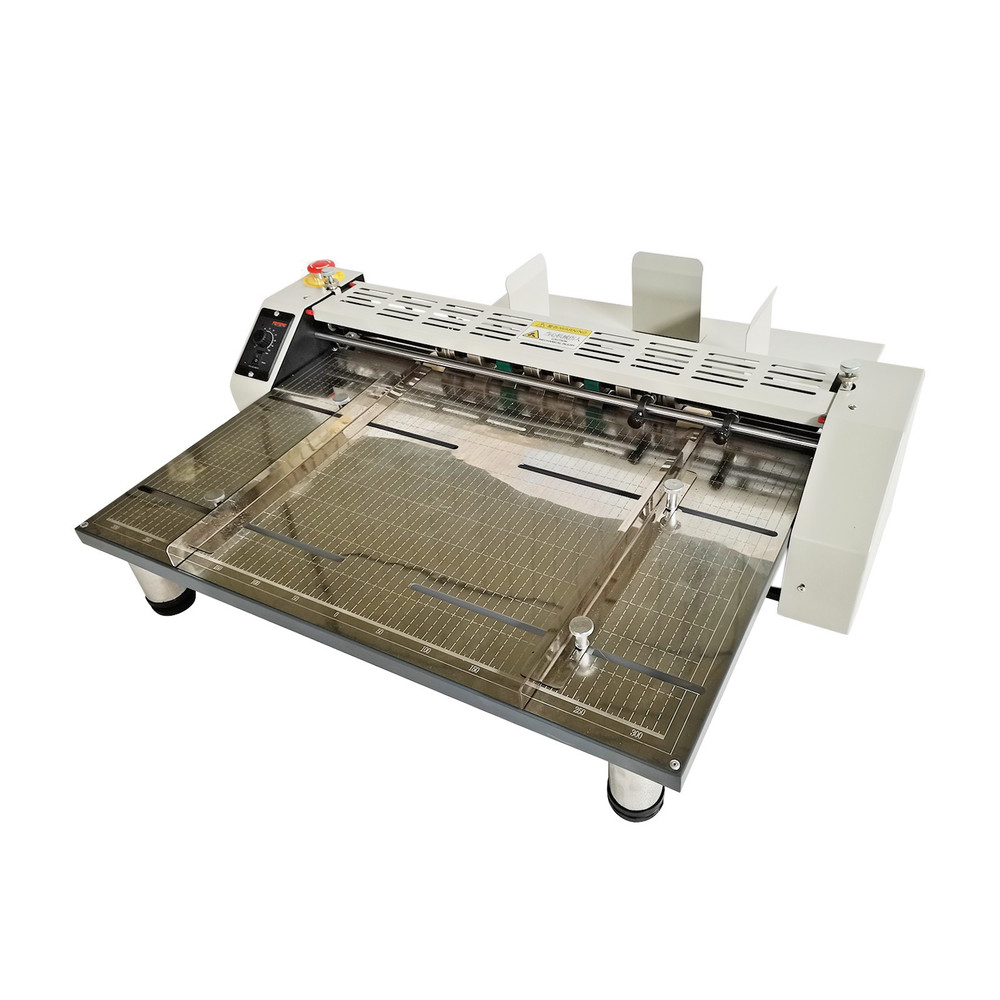 25" Electric Creasing Machine Indentation Automatic Perforating Machine 5 molds