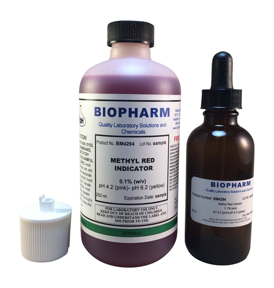 Methyl Red Indicator 0.1% w/v Aqueous Solution