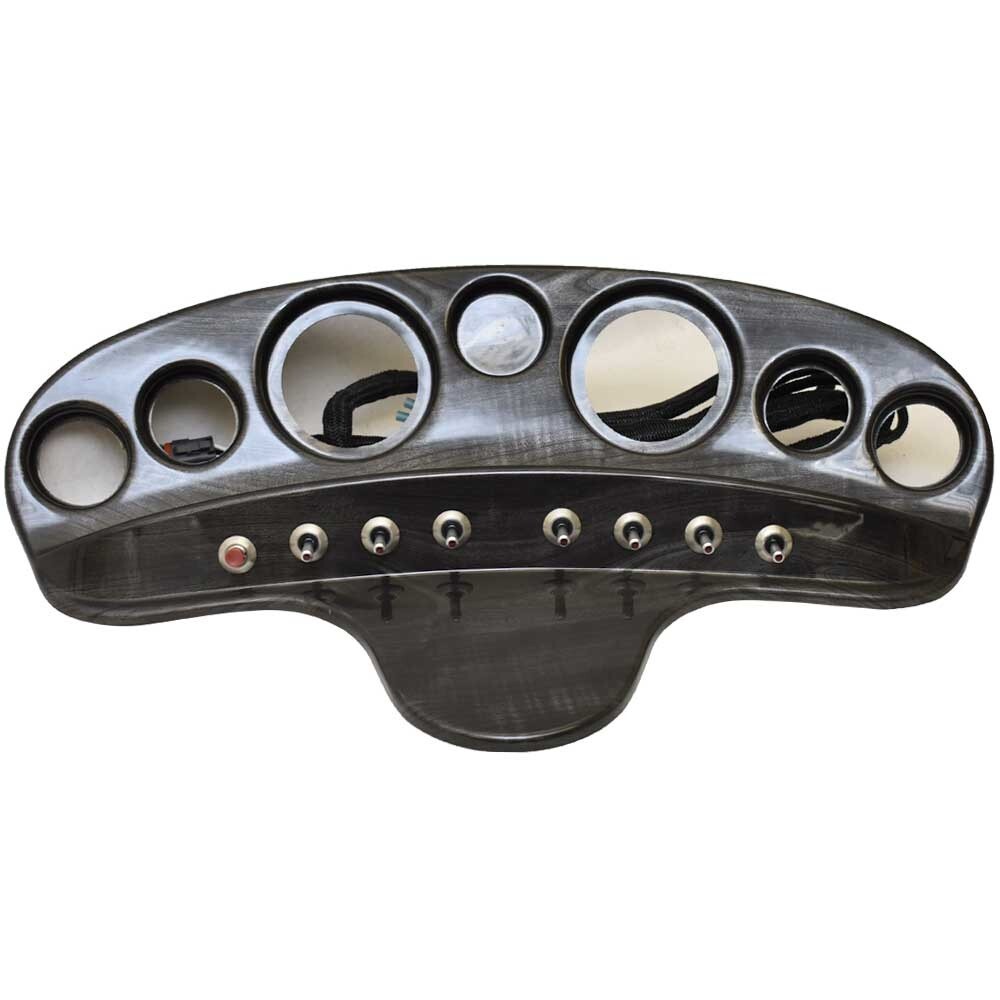 Premier Boat Switch Gauge Dash Panel | 23 7/8 x 11 Inch Gray