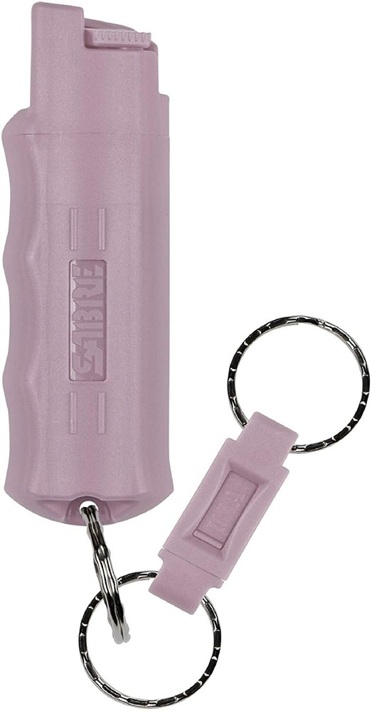 Sabre Red Pepper Spray with Quick Release Key Ring - Purple