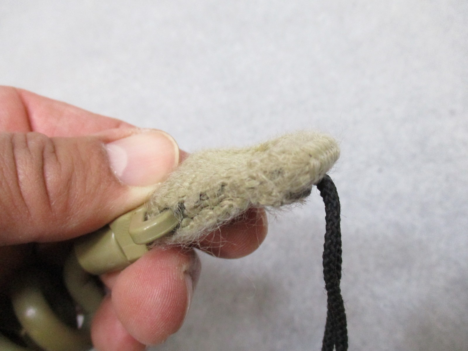 Gem-Tech Pistol Lanyard Dummy Cord Tactical Duty Gear Coiled Tan