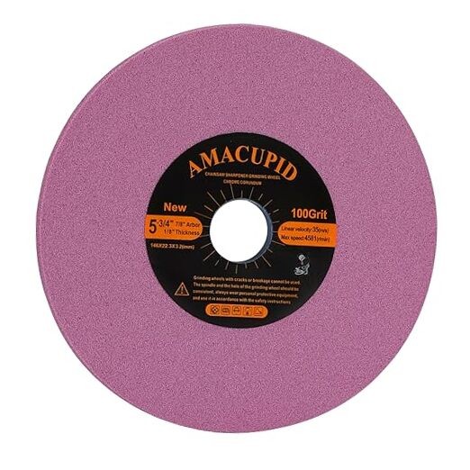 Chainsaw Sharpener Grinding Wheel, Chrome Oxide Abrasive. for Universal Saw