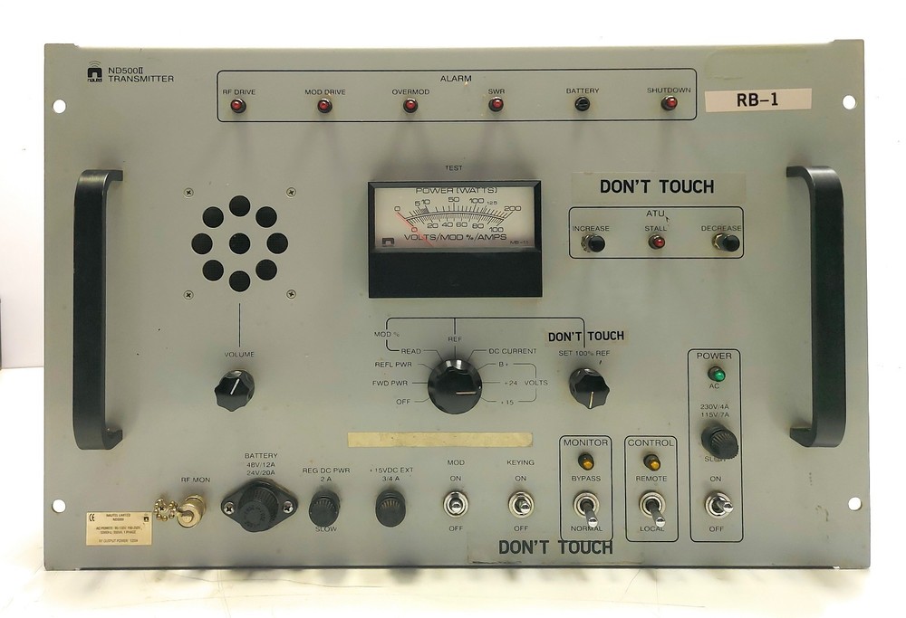 Nautel ND500E Radio Beacon Transmitter RB-1