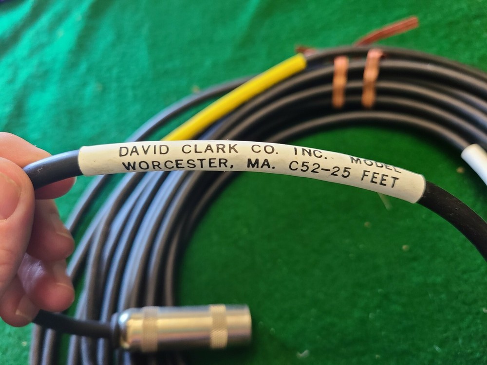 David Clark Aviation Cable C52-25 Fee