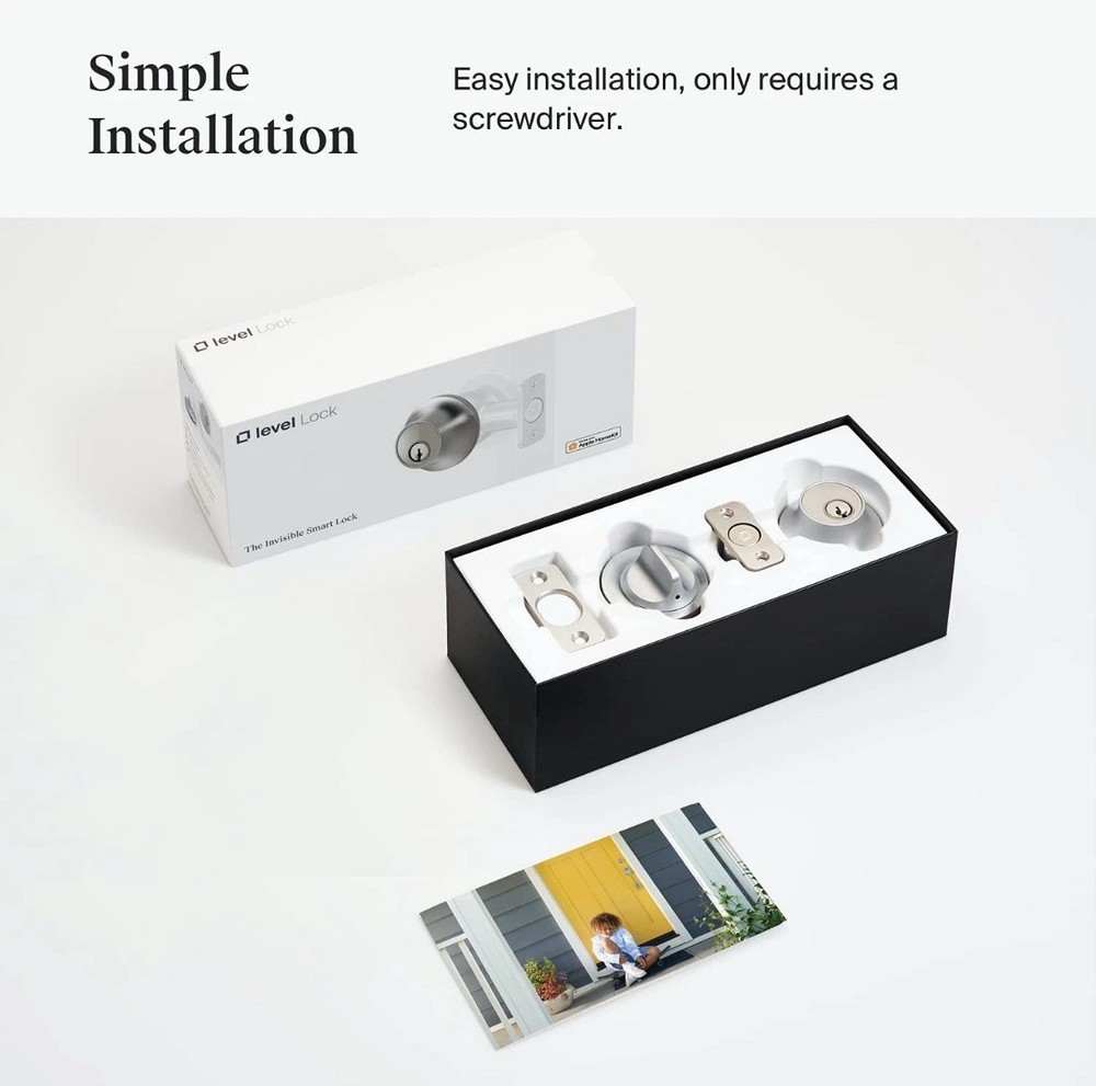 ⚡️Level Smart Deadbolt Lock - Keyless Entry iOS, Android, Apple HomeKit, Siri