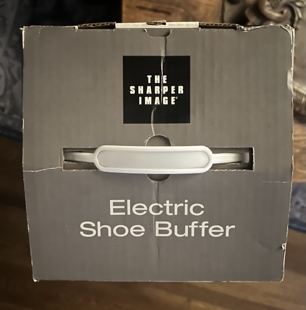 Sharper Image Electric Shoe Polisher Buffer CA825 Upright Floor Standing