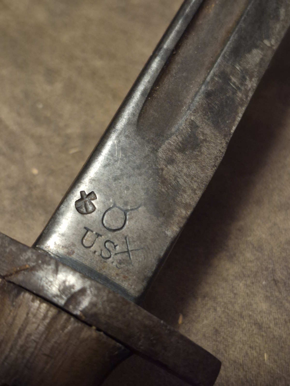 Antique Military Knife Remington 1917 WW1 Era with Leather Sheath Rare Find USA