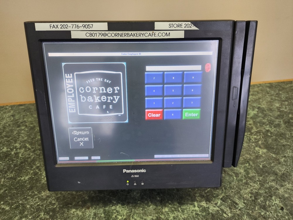 Panasonic JS-960 POS Model JS-960WP 15" Workstation w/ Card Reader