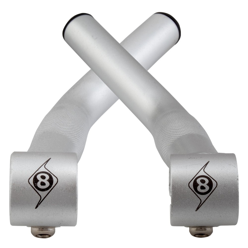 Origin8 Comp Lite Bar Ends-Alloy Long-Silver