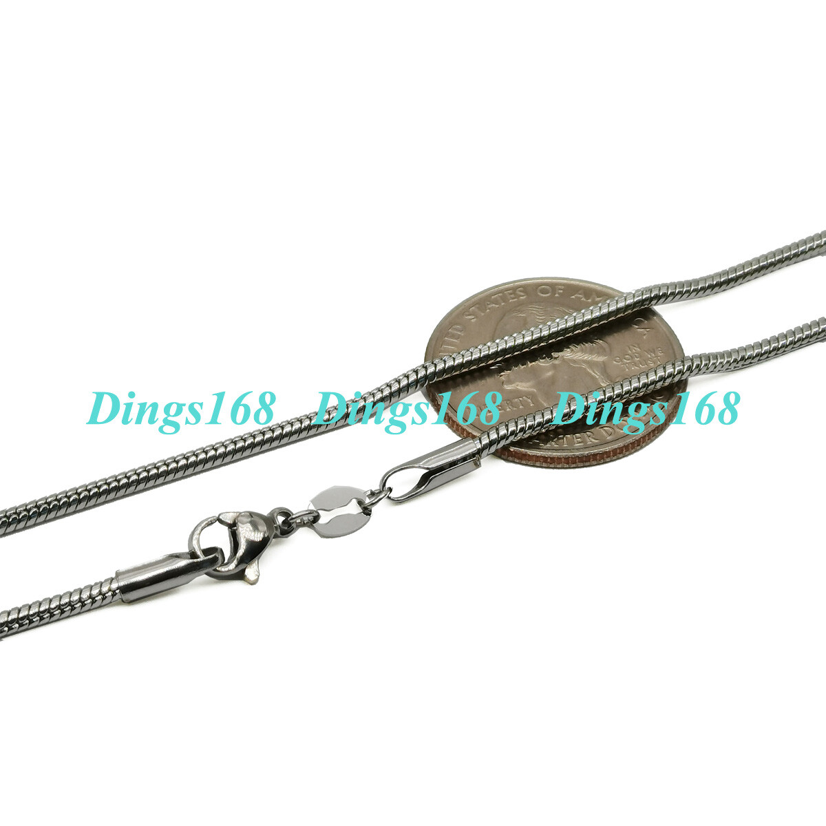 Solid 925 Sterling Silver Tarnish-Resist Italian Snake Chain Necklace 16-38 inch