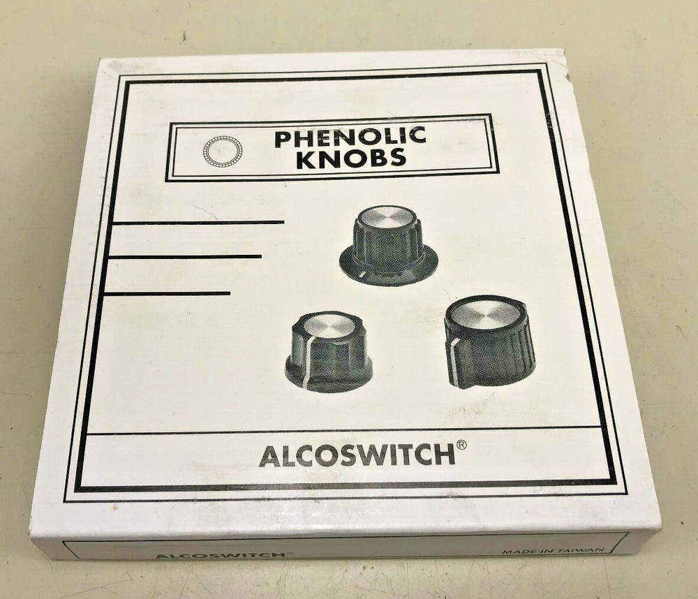 Alcoswitch Phenolic Knobs Box of 25 -- 6-1437623-9 NEW
