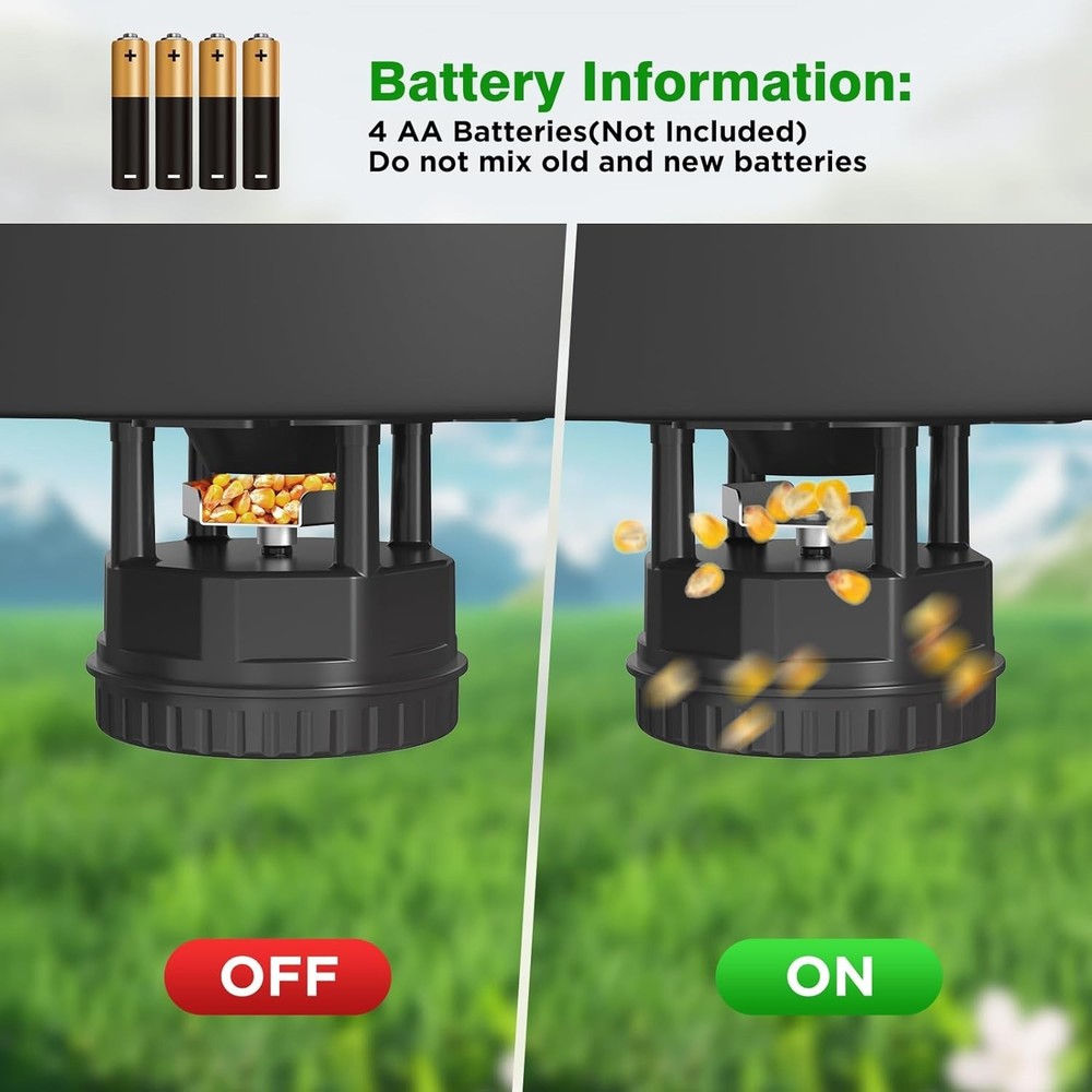 Deer Feeder Kit,Motor & Timer Kit W/ Programable Digital Timer,Up to 4 Feed