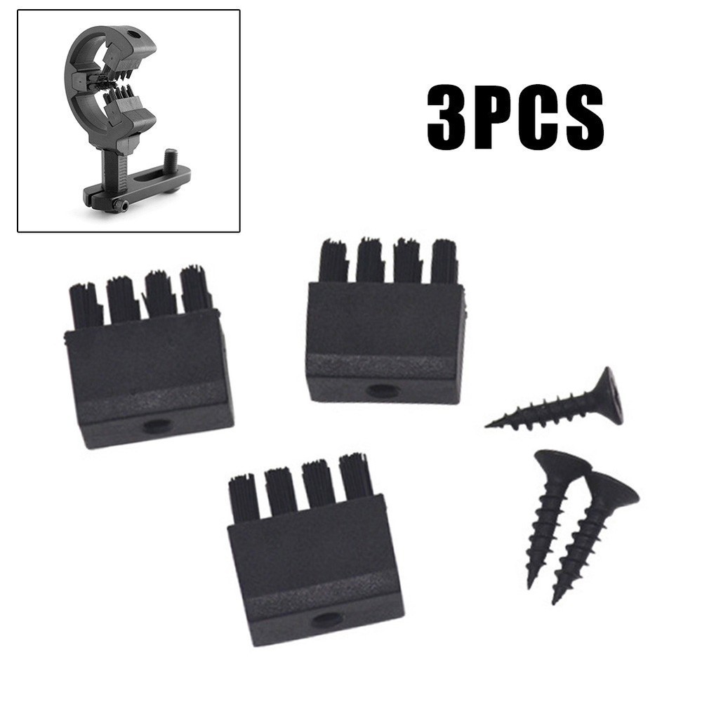 Maximize Arrow Rest Performance with 3pcs Replacement Brushes Screws Included