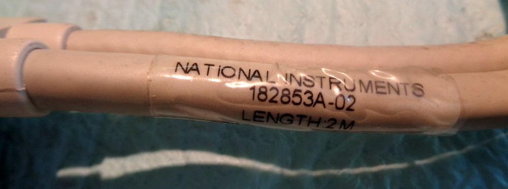 National Instruments 182853A-02 Shielded Meter Adapter Cable 2 Meter Length
