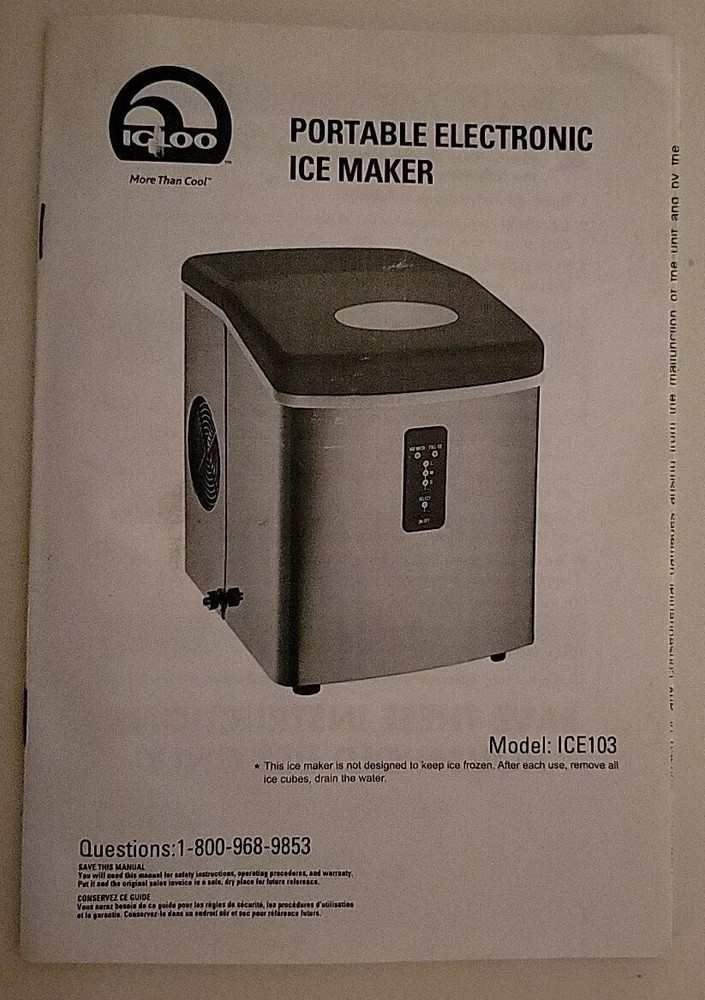 Igloo ICE103 Ice Machine USED BUT CLEAN AND WORKS