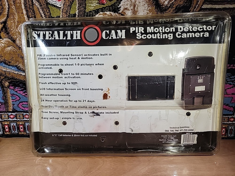 Stealth Cam PIR Motion Detector Scouting Camera MC1-D Infrared Sensor 35mm