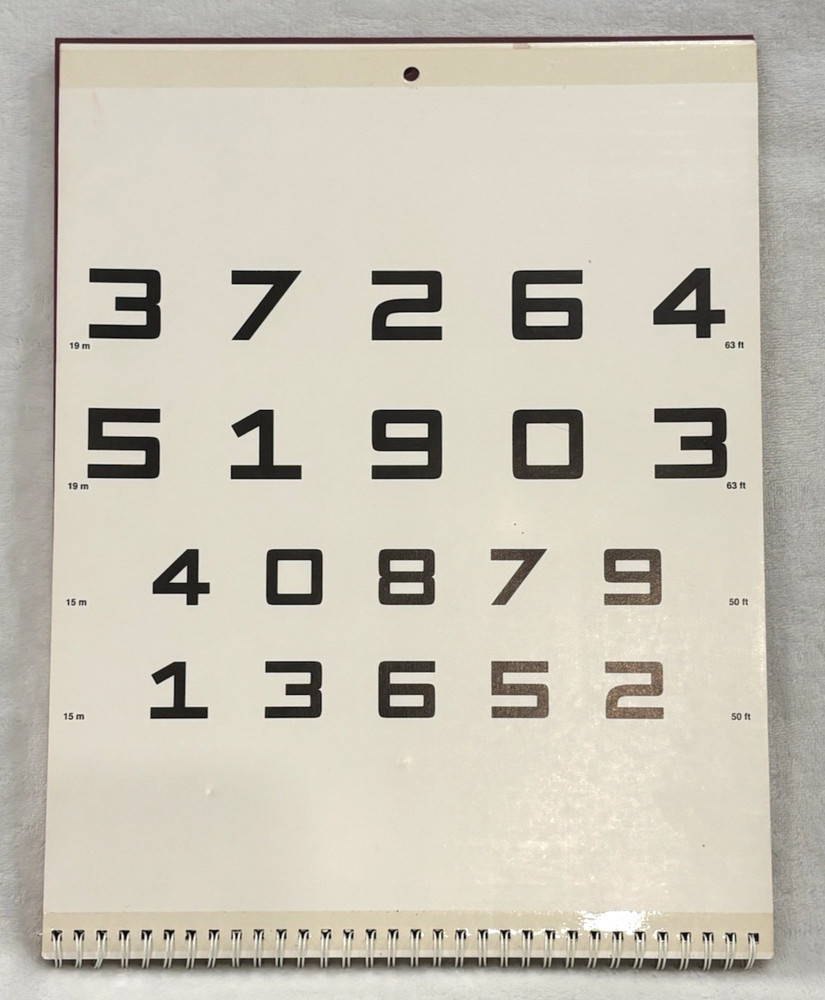 Low Vision Kit Feinbloom Chart Lighthouse Card Amsler Grid Set Optometry