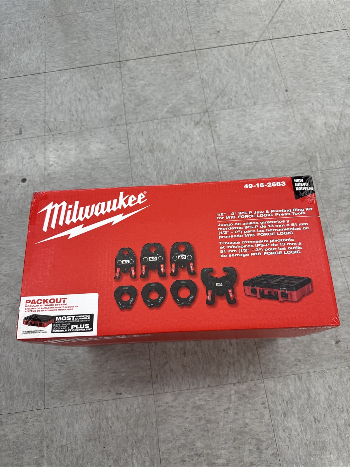 Milwaukee 49-16-2683 1/2 Inch- 2 Inch Ips-P Jaw And Pivoting Ring Kit Force Logi