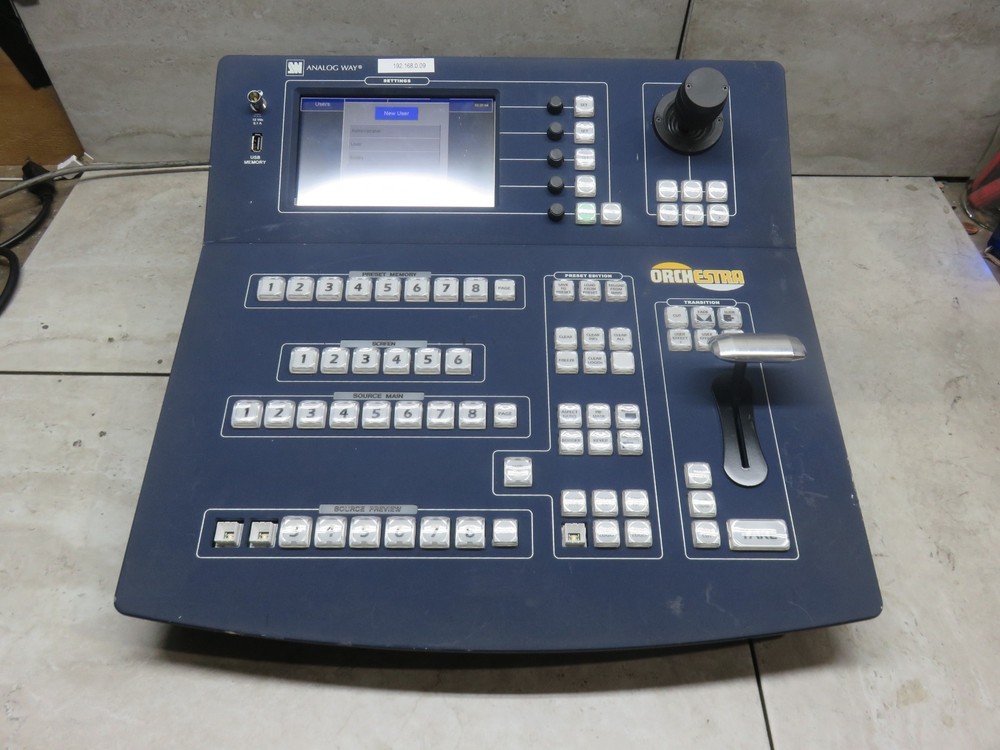 Analog Way ORC50 Orchestra Multi-Screen Touch Event Controller LCD