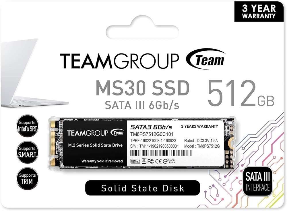 Performance-Driven 512GB SSD with SRT Support - Ideal for Gamers & Professionals